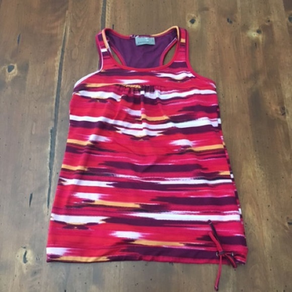Athleta Red Print Workout‎ Tank - Picture 1 of 5